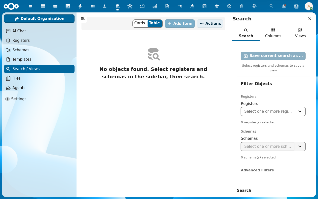 Full-text search with results