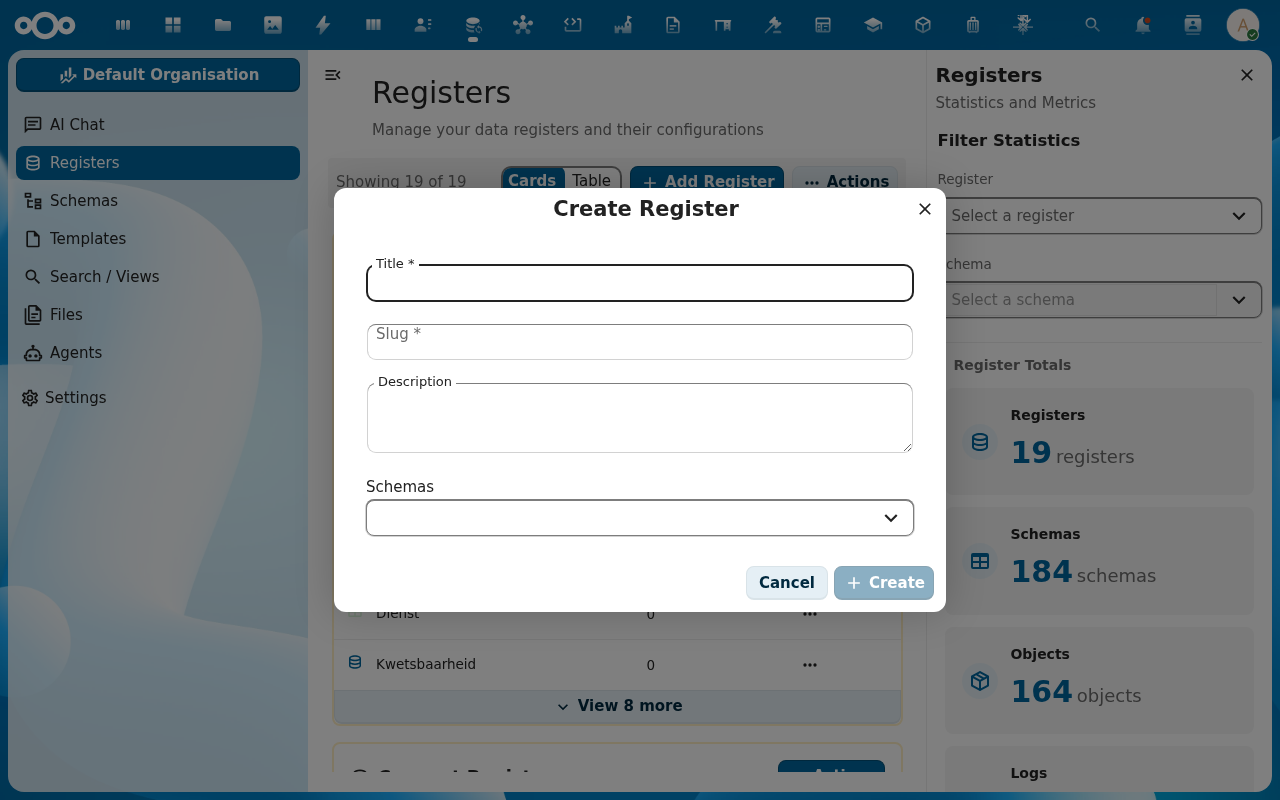 Register fields filled in