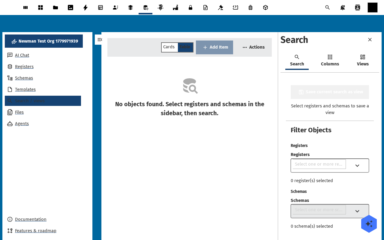 Search / Views overview